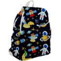 Space Seamless Pattern Top Flap Backpack View2