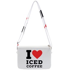 I Love Iced Coffee Double Gusset Crossbody Bag by ilovewhateva