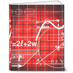 Geometry Mathematics Cube 8  X 10  Softcover Notebook by Ndabl3x