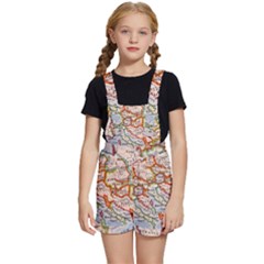 Map Europe Globe Countries States Kids  Short Overalls by Ndabl3x