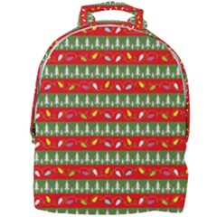 Christmas Papers Red And Green Mini Full Print Backpack by Ndabl3x