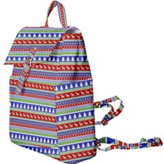 Christmas Color Stripes Pattern Buckle Everyday Backpack by Ndabl3x