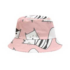 Cute Cats Cartoon Seamless-pattern Bucket Hat by Vaneshart