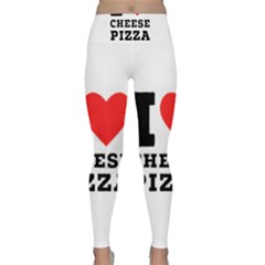 I Love Cheese Pizza Lightweight Velour Classic Yoga Leggings by ilovewhateva