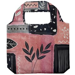 Floral Wall Art Foldable Grocery Recycle Bag by Vaneshop