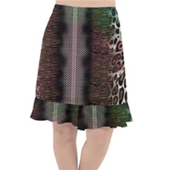 Leopard Animal Shawl Honeycomb Fishtail Chiffon Skirt by Vaneshop