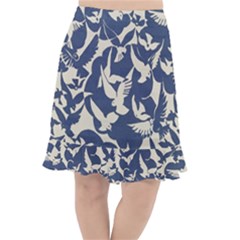 Bird Animal Animal Background Fishtail Chiffon Skirt by Vaneshop