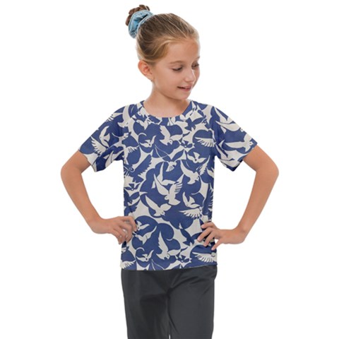 Bird Animal Animal Background Kids  Mesh Piece Tee by Vaneshop