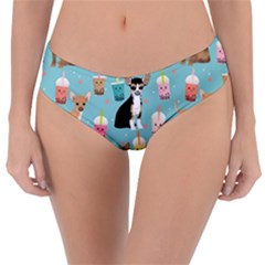 Chihuahua Bubble Kawaii Boba Tea Cute Dog Reversible Classic Bikini Bottoms by Wav3s