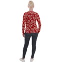 Vector Seamless Pattern Of Hearts With Valentine s Day Velvet Zip Up Jacket View2