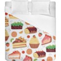 Seamless Pattern Hand Drawing Cartoon Dessert And Cake Duvet Cover (California King Size) View1