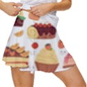 Seamless Pattern Hand Drawing Cartoon Dessert And Cake Women s Skort View3