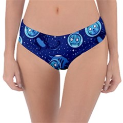 Cat Spacesuit Space Suit Astronaut Pattern Reversible Classic Bikini Bottoms by Wav3s