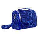 Blue Bubbles Abstract Satchel Shoulder Bag View2