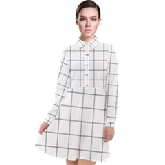 Mesh Long Sleeve Chiffon Shirt Dress by zhou