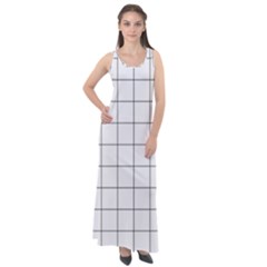 Mesh Sleeveless Velour Maxi Dress by zhou