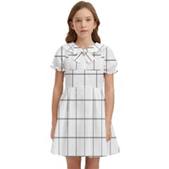 Mesh Kids  Bow Tie Puff Sleeve Dress by zhou