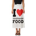 I love vegetarian food Classic Midi Chiffon Skirt View1