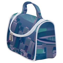 The Sun City Tokyo Japan Volcano Kyscrapers Building Satchel Handbag by Grandong