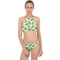 Vegetable Pattern With Composition Broccoli Racer Front Bikini Set View1