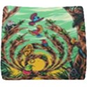 Monkey Tiger Bird Parrot Forest Jungle Style Seat Cushion View1