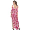 Cute Pink Sakura Flower Pattern Maxi Chiffon Cover Up Dress View2