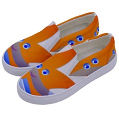 Beach Sea Shell Swimming Kids  Canvas Slip Ons