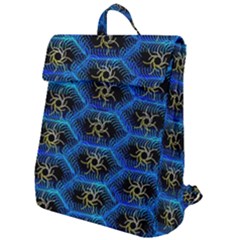 Blue Bee Hive Flap Top Backpack by Amaryn4rt