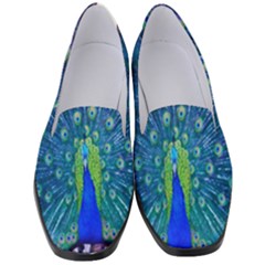 Amazing Peacock Women s Classic Loafer Heels by Simbadda