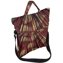 Acrylic Abstract Art Design  Fold Over Handle Tote Bag by Rbudhiya