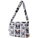 Dog-french-bulldog-seamless-pattern-face-head Full Print Messenger Bag (L) View1