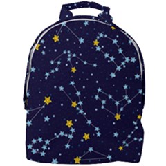 Seamless-pattern-with-cartoon-zodiac-constellations-starry-sky Mini Full Print Backpack by uniart180623