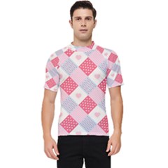 Cute-kawaii-patches-seamless-pattern Men s Short Sleeve Rash Guard