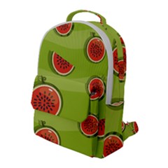 Seamless-background-with-watermelon-slices Flap Pocket Backpack (large) by uniart180623