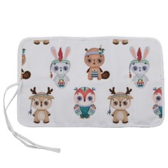 Cute-cartoon-boho-animals-seamless-pattern Pen Storage Case (l) by uniart180623