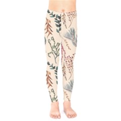 Watercolor-floral-seamless-pattern Kids  Classic Winter Leggings