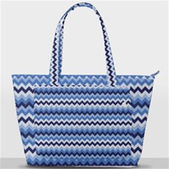 Zigzag-pattern-seamless-zig-zag-background-color Back Pocket Shoulder Bag  by uniart180623