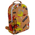 Seamless-pattern-cartoon-with-transportation-vehicles Flap Pocket Backpack (Large) View2