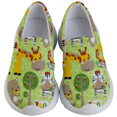 Funny-animals-cartoon Kids Lightweight Slip Ons by uniart180623