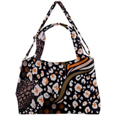 Trendy-mix-animal-skin-prints Double Compartment Shoulder Bag by uniart180623