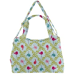 Birds-pattern-background Double Compartment Shoulder Bag by uniart180623