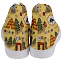 Seamless-pattern-funny-ranger-cartoon Women s Mid-Top Canvas Sneakers View4