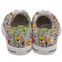 Seamless-pattern-with-wildlife-cartoon Men s Low Top Canvas Sneakers View4