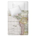 Vintage Map Of The Americas Duvet Cover Double Side (Single Size) View1