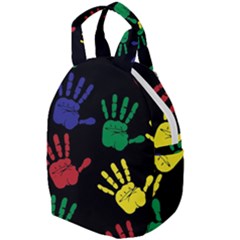 Handprints-hand-print-colourful Travel Backpack by uniart180623