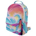 Waves Ocean Sea Tsunami Nautical Flap Pocket Backpack (Small) View1