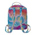 Waves Ocean Sea Tsunami Nautical Flap Pocket Backpack (Small) View3