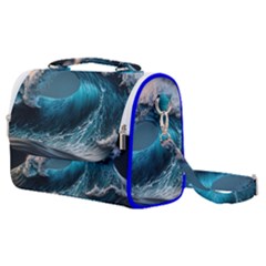 Tsunami Waves Ocean Sea Water Rough Seas Satchel Shoulder Bag by uniart180623