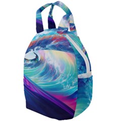 Waves Ocean Sea Tsunami Nautical Nature Water Travel Backpack by uniart180623