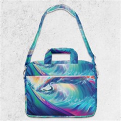 Waves Ocean Sea Tsunami Nautical Nature Water Macbook Pro 13  Shoulder Laptop Bag  by uniart180623